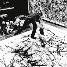 Résultat de recherche d'images pour "Photos de Pollock peignant par Hans Namuth "